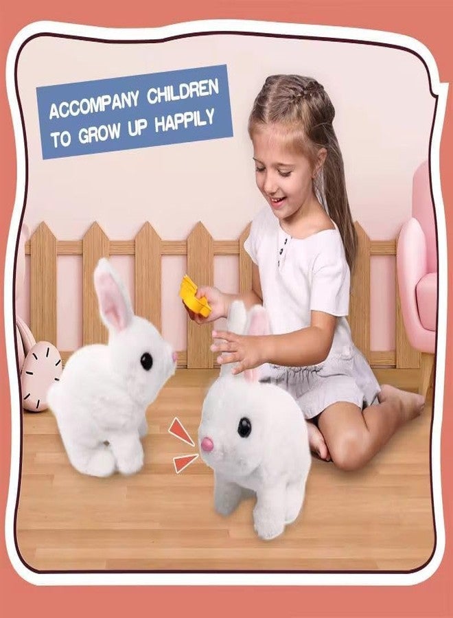 UMANATH Walking Rabbittoy Hopping Walking Rabbit Talking Rabbitoy Rapid Jumping Rabbittoy Wiggling Ears | Twitching Mouth and Nose | Educational Interactive Bunny Rabbit Toy for Baby Kids - Image 3